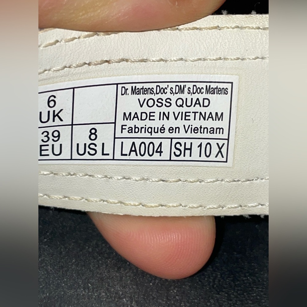 Dr.Martens Womens Sandal Platform White Leather Size Eu-39 Uk-6 Usa-8 - Picture 8 of 12